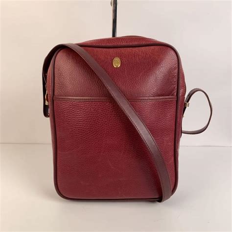 must de cartier borsa bordeaux|Must de Cartier Vintage Burgundy Leather Messenger Crossbody .